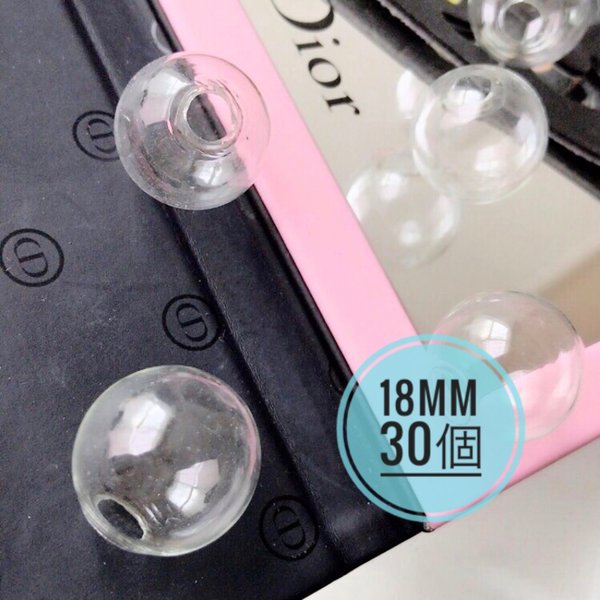 【30個】18mm ガラスドーム