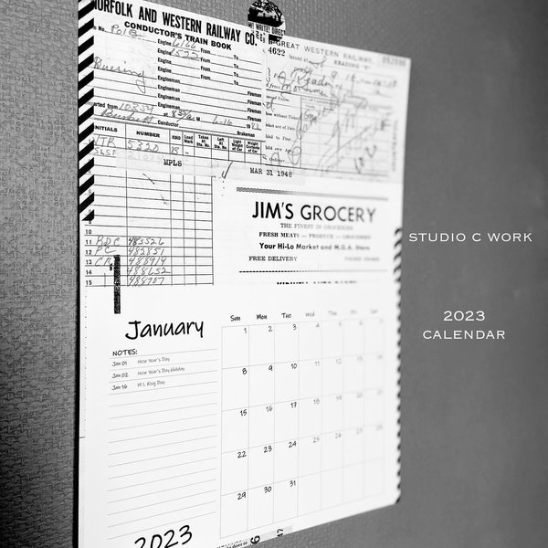 studio C  workオリジナル2023年カレンダー　A4サイズ
