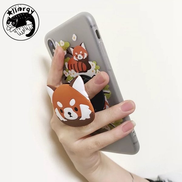 レッサーパンダのスマホリング