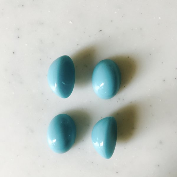 Vintage Turquoise Blue Oval Cabochons 《7221》