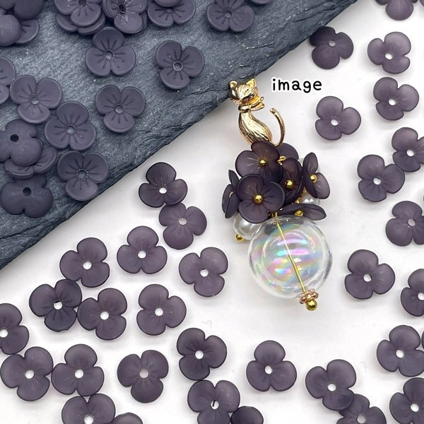 【30個 180円】【brsr7903acrc】オリジナル 手染めビーズ【9mm】flour beads