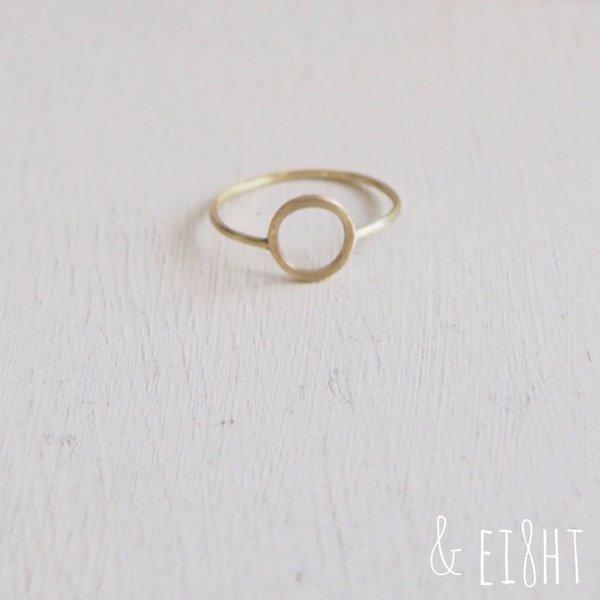 【再販】- Brass - Gold Circle Ring