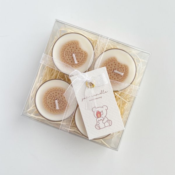 Biscuits tealight candle￤ビスケットティーライトキャンドル