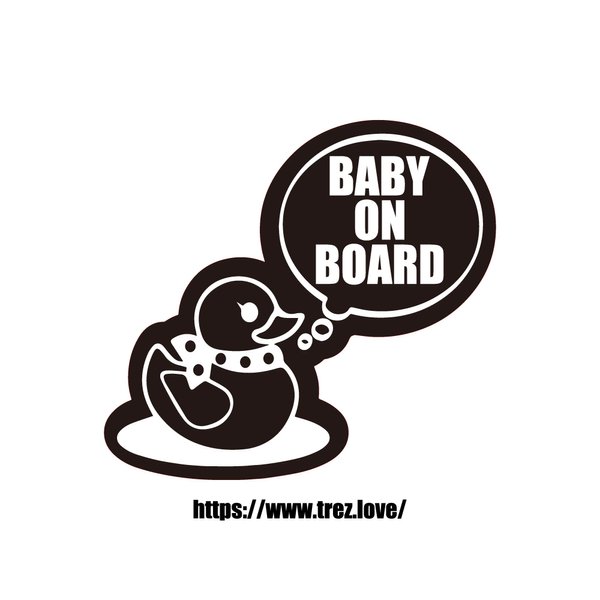 全8色 BABY ON BOARD アヒル隊長 マグネット