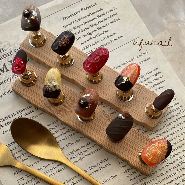 chocolate selection nail