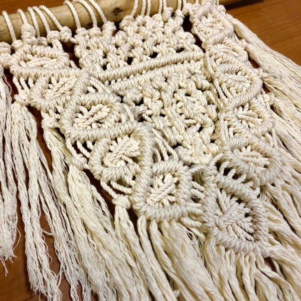 大きめマクラメ編み タペストリー