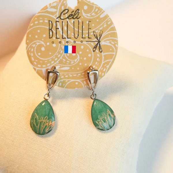 Boucle d'oreille イアリング銀