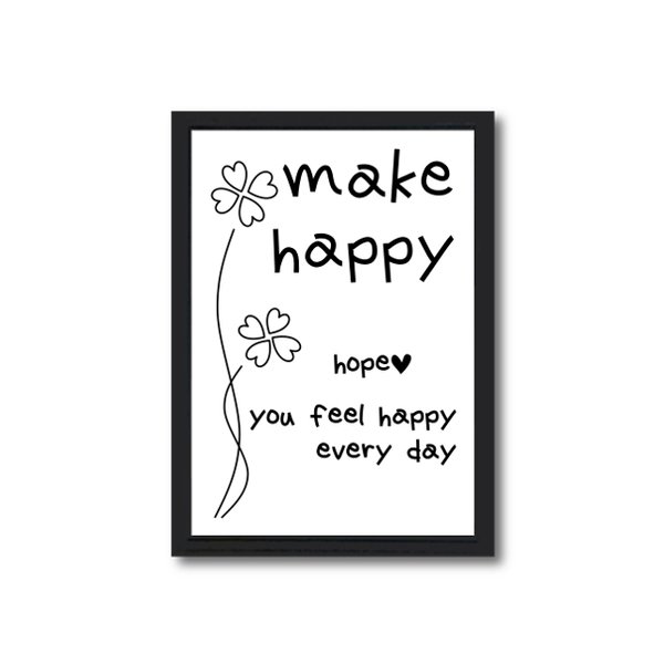 ポスター【make happy（Simple&Cute）】