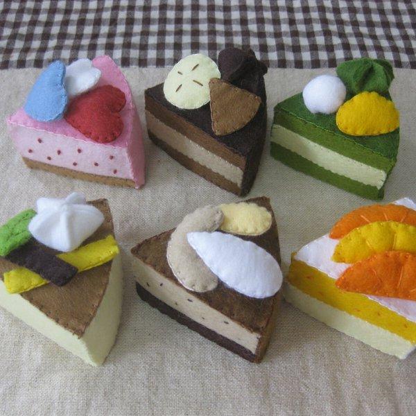 ケーキコレクション　ハンドメイド　フェルト　ままごと