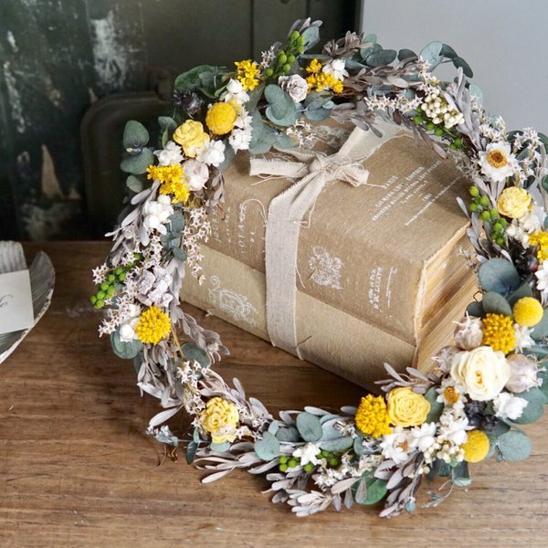 特集掲載　ボタニカルリース voyage de noces' wreath　サンク ロンディネ　5