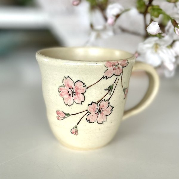 桜　マグカップ　コーヒーカップ