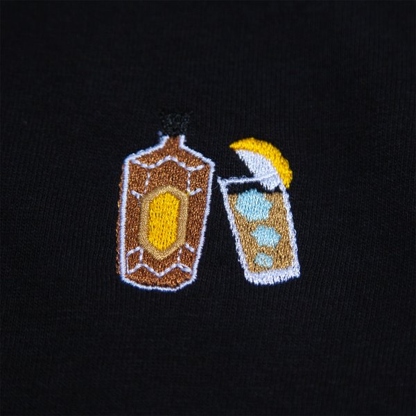 お酒好きへのギフトに！ハイボール 刺繍 Tシャツ ユニセックス・レディースサイズ Tcollector