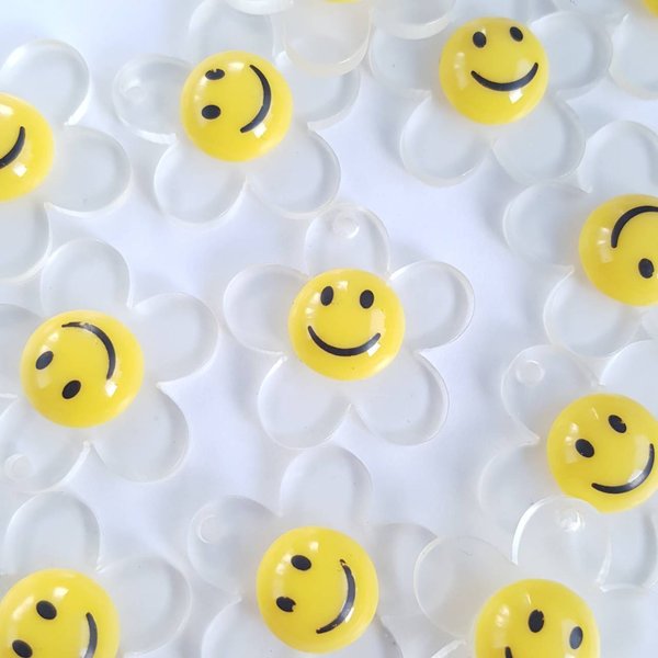 [10pcs] smile パーツ クリア