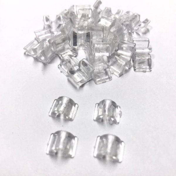 【9×7×4mm   約50個セット】Ｕ型ボタン足  レジン作品に貼り付けてヘアゴムを通したり☆*°