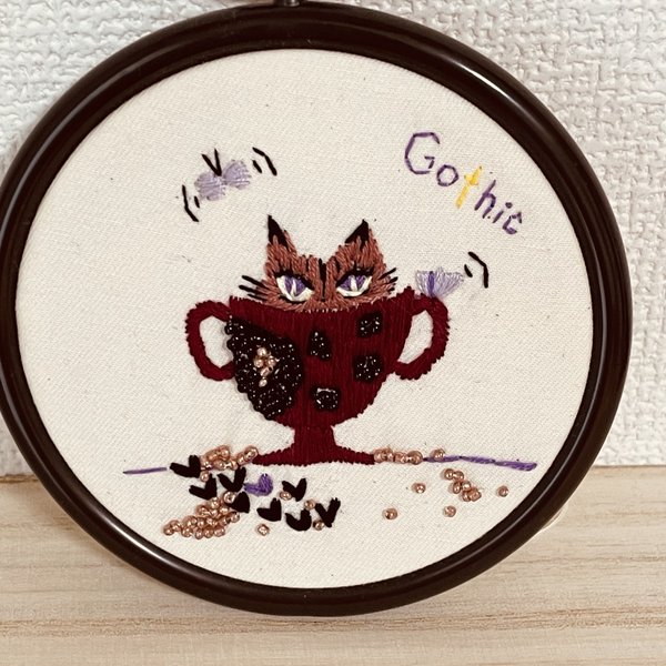 刺繍枠飾り Gothic