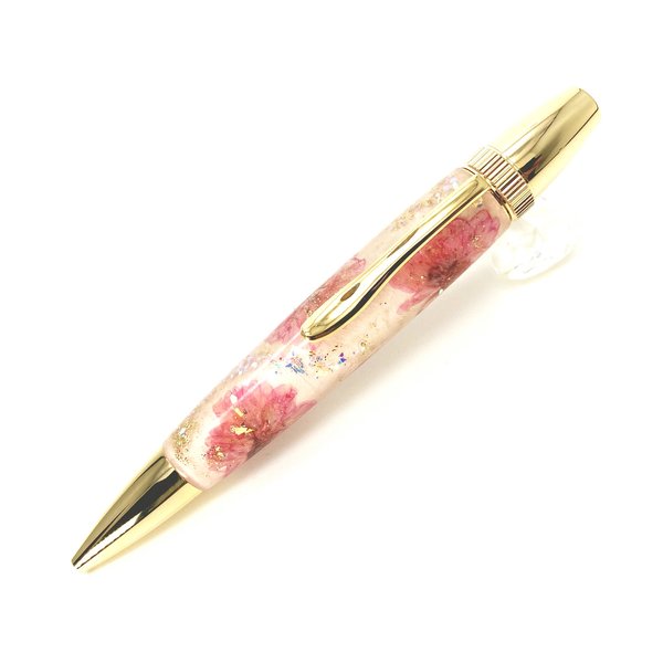押花のボールペン Flower Pen 八重桜 /やえさくら (桃色）TFB2021