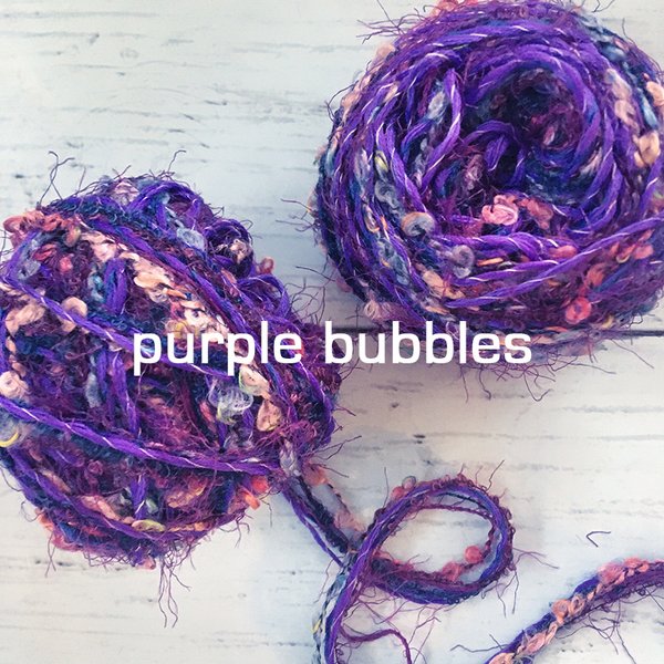 引き揃え糸☆purple bubbles