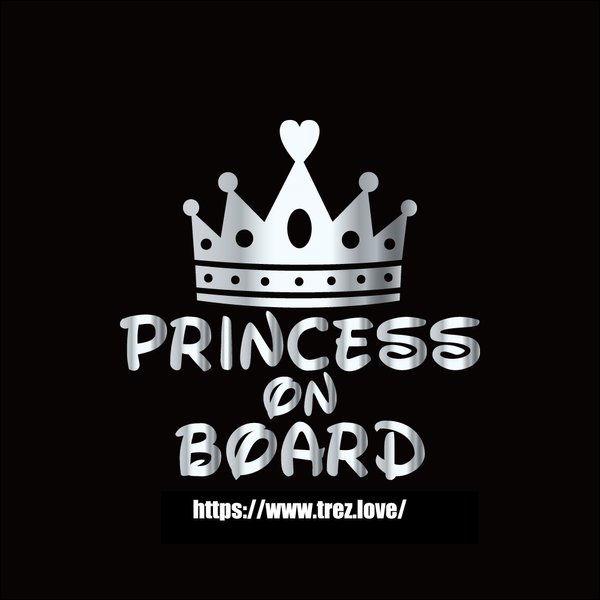 全10色 PRINCESS ON BOARD お姫様 プリンセス ステッカー