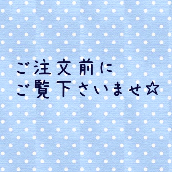 ☆ご注文前にご覧下さい☆