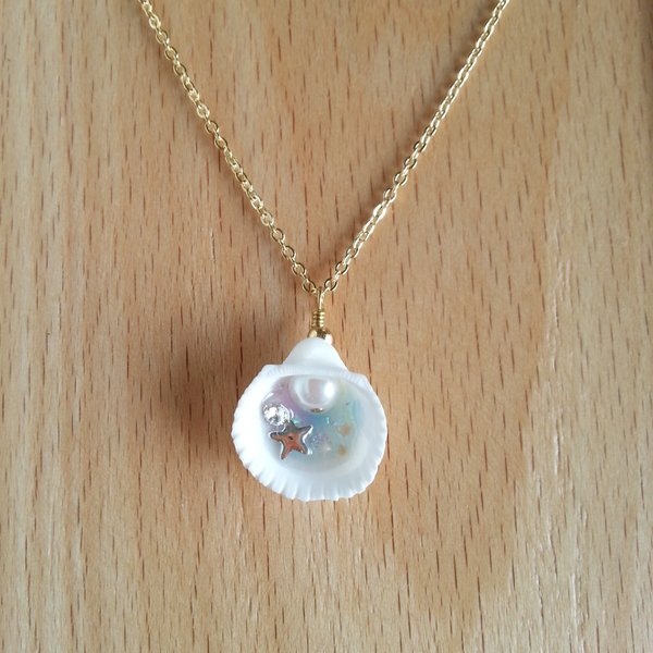 summer shell necklace③