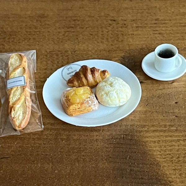 ミニチュアフード　ミニチュアパン③セット　コーヒー　ミニチュア