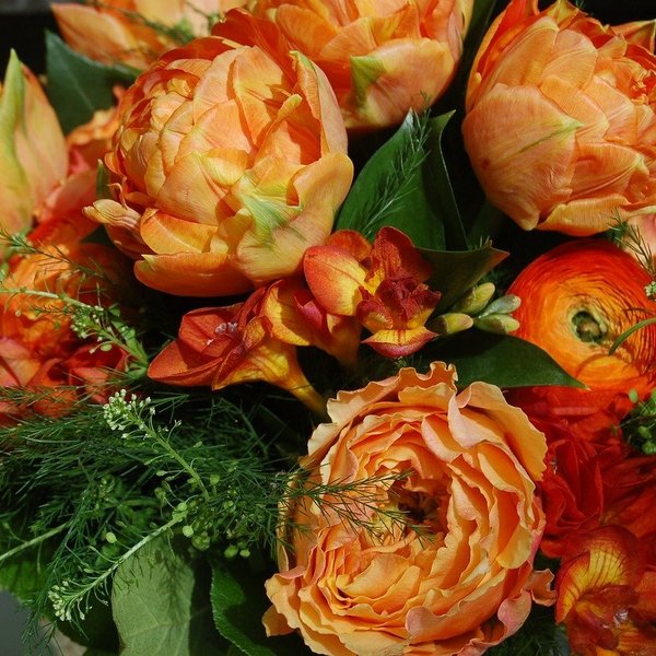 季節の花束おまかせ〜Orange Bouquet〜