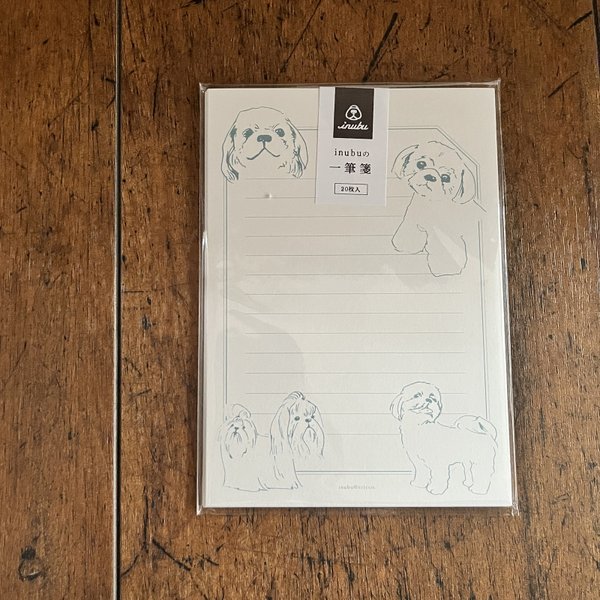 inubuの一筆箋〈線画クラシック・シーズー〉20枚入