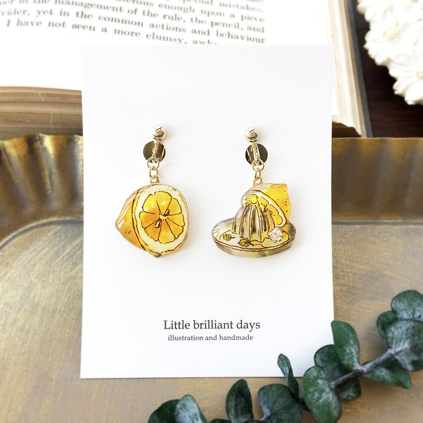 Lemon  squeezer earring｜夏のレモンしぼり器イヤリング・ピアス