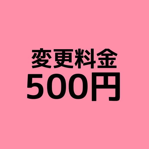 変更料金 500円