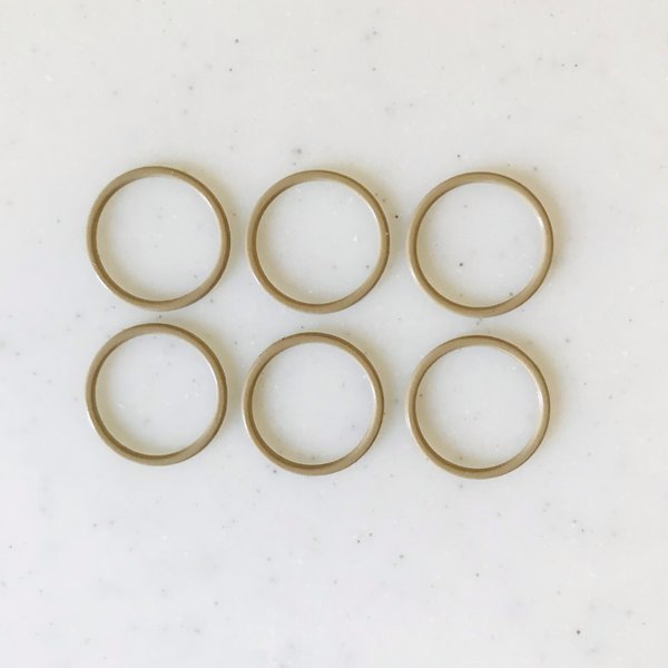 Beige 22mm Ring No Hole Parts