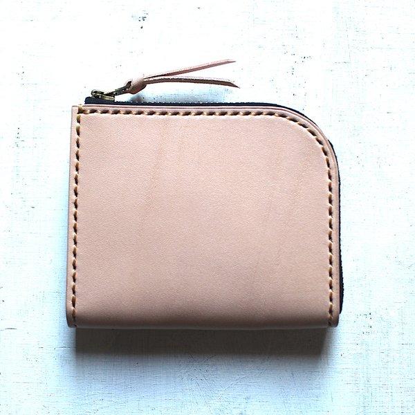 【受注生産品】L字ファスナー小さい財布 ～栃木ヌメ～