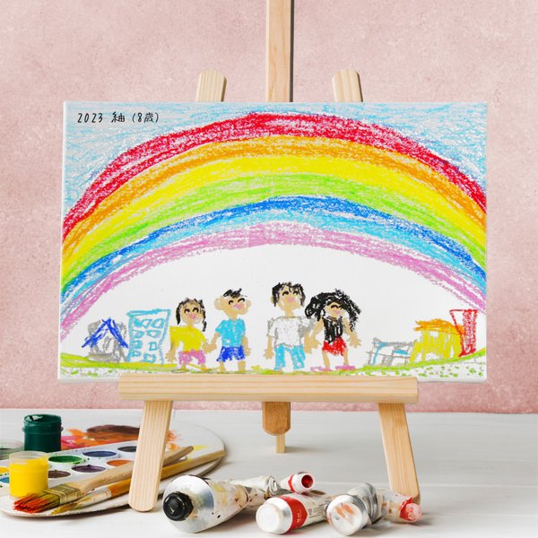 子どもの絵から作るメモリアルキャンバス