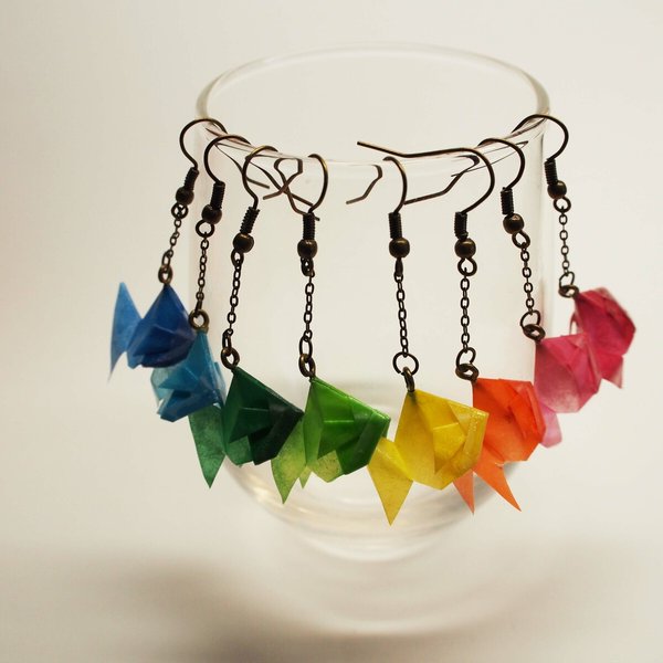 折紙金魚ピアス　-origami goldfish pierce-