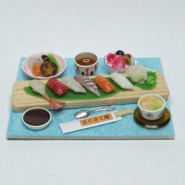 『握り寿司と茶碗蒸しのセット♪』（ミニチュアフード)A37