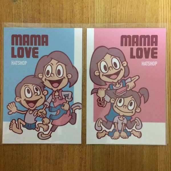 ポストカード mama ２枚セット