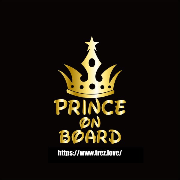 全10色 PRINCE ON BOARD プリンス 王子様 ステッカー 