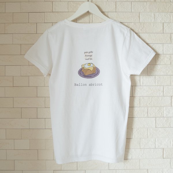 トーストTシャツ　バックプリントイラストTシャツ