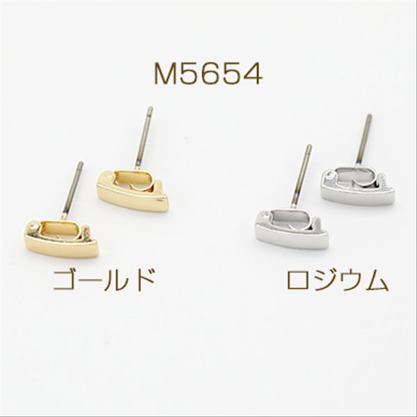 M5654-G  12個  開閉式チタンピアス 付け替え自由 開閉式カン付き 3×【4ヶ】