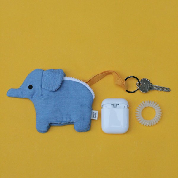 Mini Elephant pouch ミニ象小物入れ