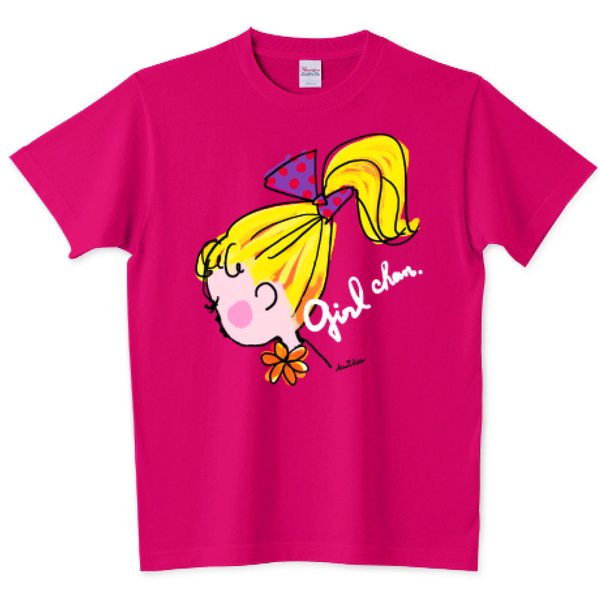 girlちゃんTシャツ・ポニーテール