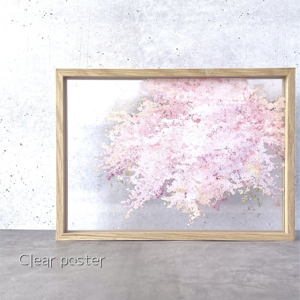 -桜- 重ねて楽しむ 花と草木の透明ポスター