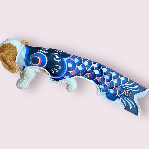 小さいピンパプー鯉のぼり　青