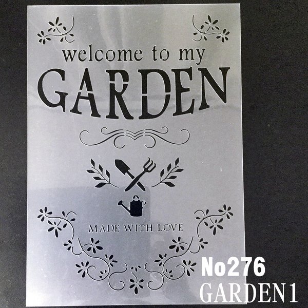 welcome to my GARDEN ステンシルシート　NO276