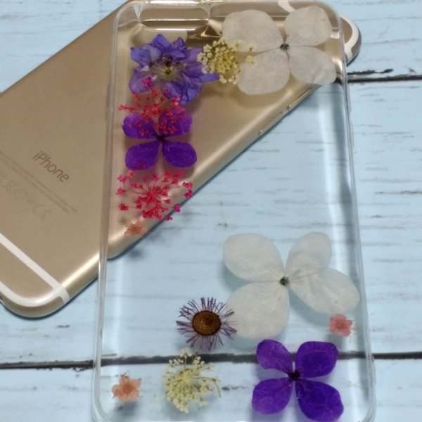 在庫処分 セール♪ 押し花 ケース flower case 【iphone 対応】 F05