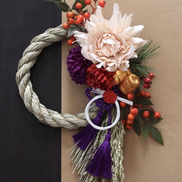 お正月を華やかに しめ縄飾り | minne 国内最大級のハンドメイド お正月を華やかに しめ縄飾り | minne 国内最大級のハンドメイド