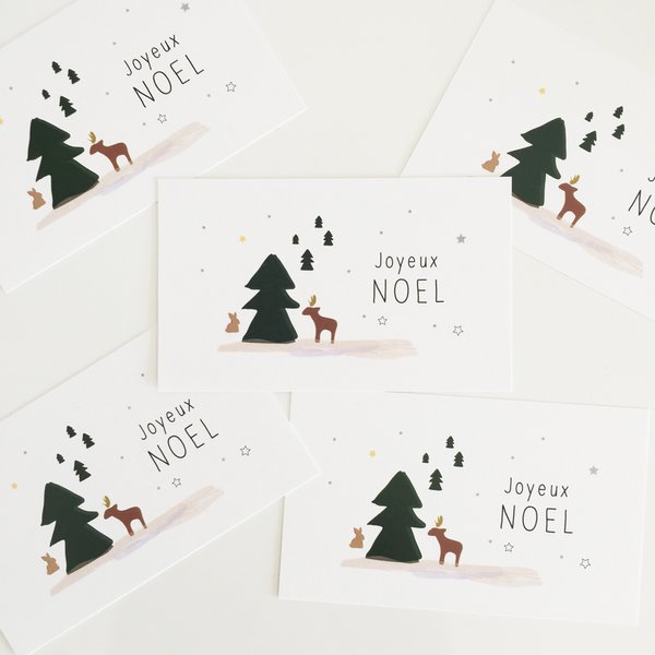 Joyeux Noël ★ messsagecard ★ クリスマス  メッセージカード 20枚