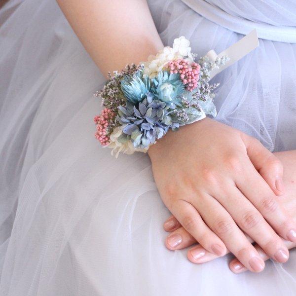 bride * wrist bouquet  #127　〔リストブーケ×ブライダル×ヘッドドレス〕