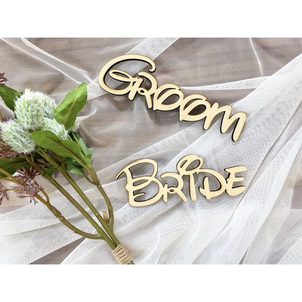 BRIDE♡GROOM 木製サイン