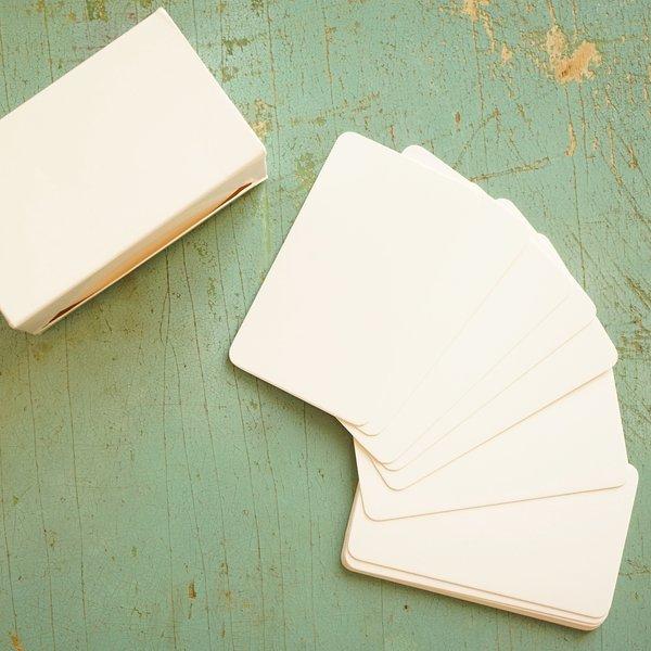 厚手名刺カード 100枚 ホワイト 無地 ヘアゴム バレッタ 台紙 白 大容量 大量 ショップカード