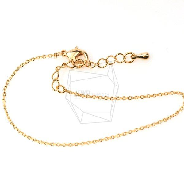 CHN-002-G【4個入り】ブレスレットチェーン,Chain for Bracelet/19.3cm